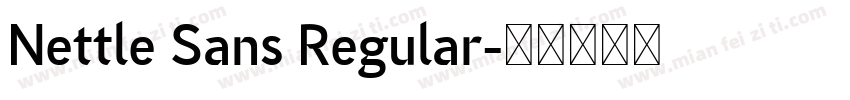 Nettle Sans Regular字体转换